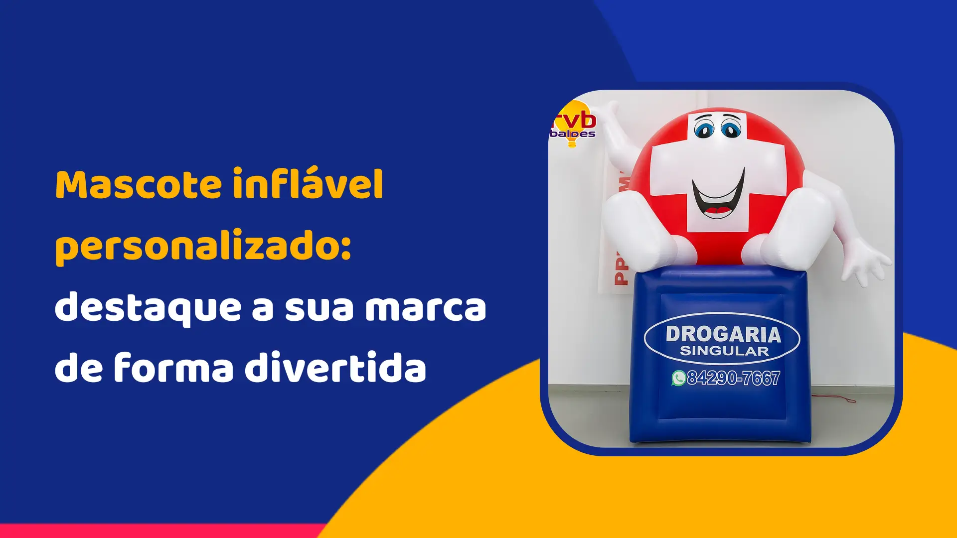 Mascote inflável personalizado: destaque a sua marca de forma divertida
