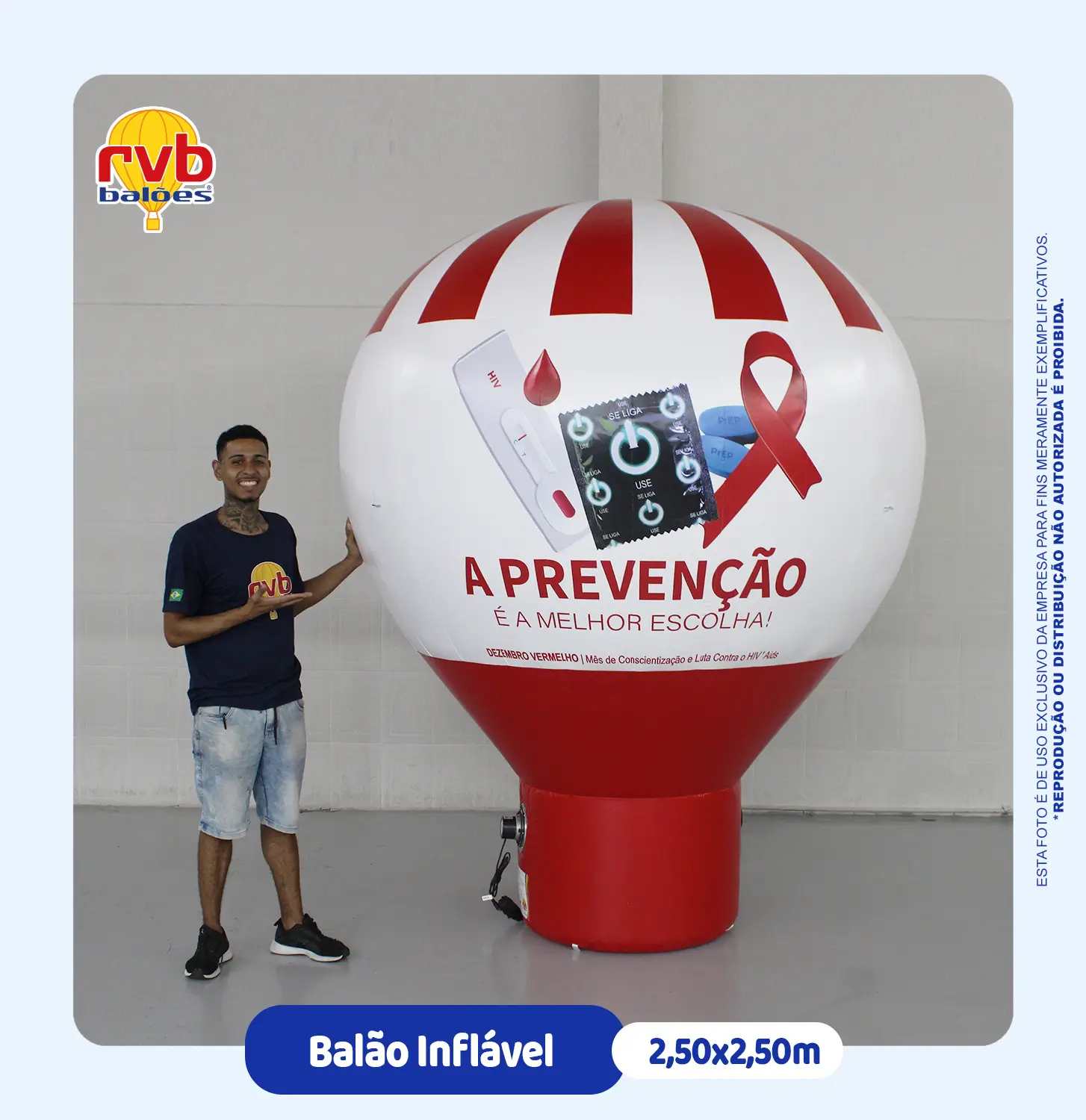 Balão 2,50m prevenção